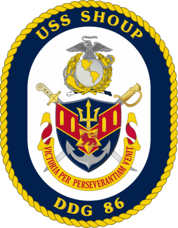 Coat of arms (crest) of Destroyer USS Shoup