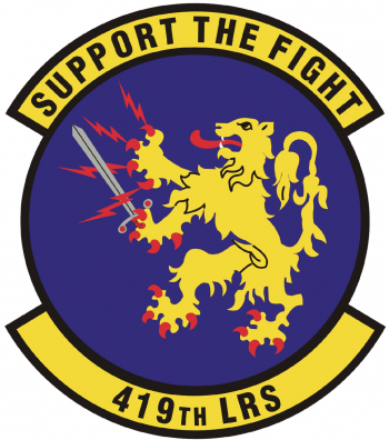 Coat of arms (crest) of the 419th Logistics Readiness Squadron, US Air Force
