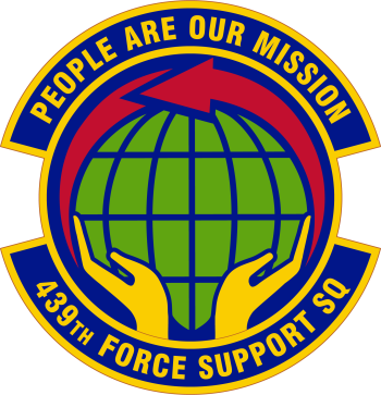 Coat of arms (crest) of 439th Force Support Squadron, US Air Force