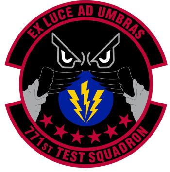 Coat of arms (crest) of the 771st Test Squadron, US Air Force