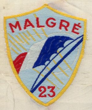 Coat of arms (crest) of Groupement No 23 Malgre, CJF
