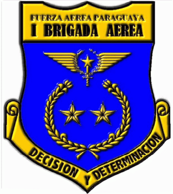 Coat of arms (crest) of the I Air Brigade, Air Force of Paraguay