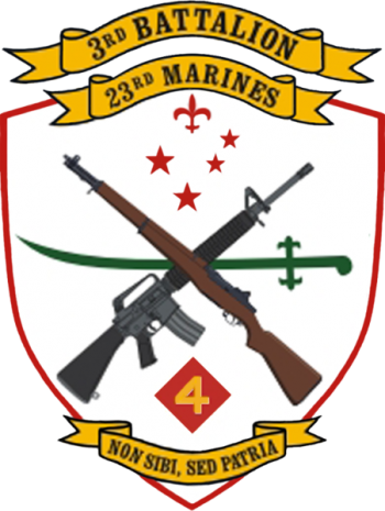 Coat of arms (crest) of the 3rd Battalion, 23rd Marines, USMC