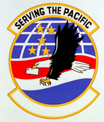 Coat of arms (crest) of the 6005th Air Postal Squadron, US Air Force
