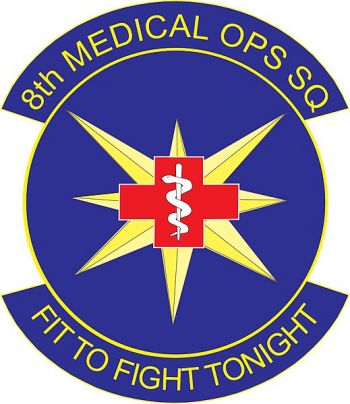 Coat of arms (crest) of the 8th Medical Operations Squadron, US Air Force