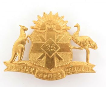 Coat of arms (crest) of the 25th Battalion (The Darling Downs Regiment), Australia