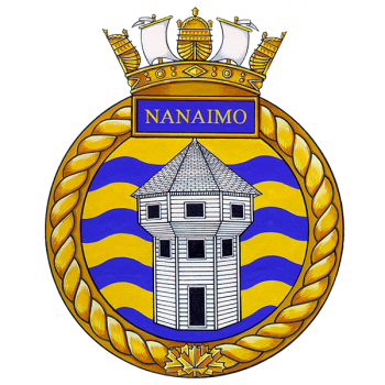 Coat of arms (crest) of the HMCS Nanaimo, Royal Canadian Navy