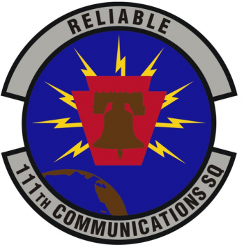 Coat of arms (crest) of the 111th Communications Squadron, Pennsylvania Air National Guard