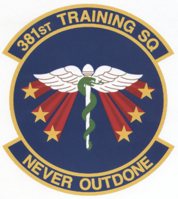 Coat of arms (crest) of the 381st Training Squadron, US Air Force