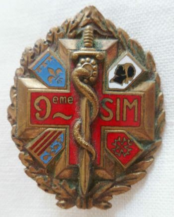 Blason de 9th Military Nurses Section, French Army/Arms (crest) of 9th Military Nurses Section, French Army