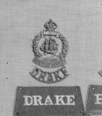 Coat of arms (crest) of the Drake Battalion, Royal Navy