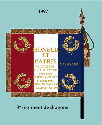 Coat of arms (crest) of 3rd Dragoons Regiment, French Army