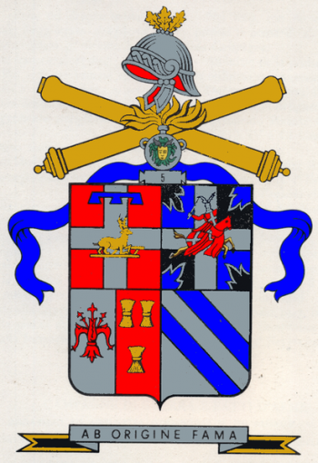 Coat of arms (crest) of 5th Artillery Regiment, Italian Army