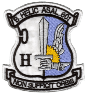 Coat of arms (crest) of the Assault Helicopter Battalion 601, Argentine Army