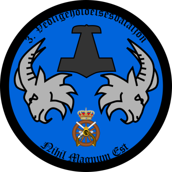 Emblem (crest) of the 3rd Maintenance Battalion, The Train Regiment, Danish Army
