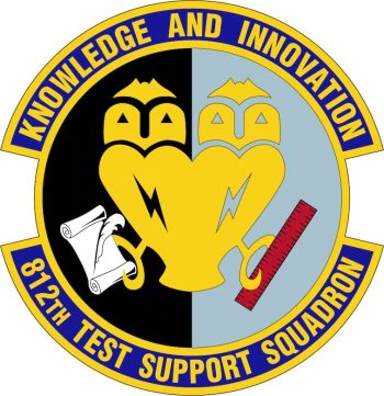Coat of arms (crest) of the 812th Test Support Squadron, US Air Force