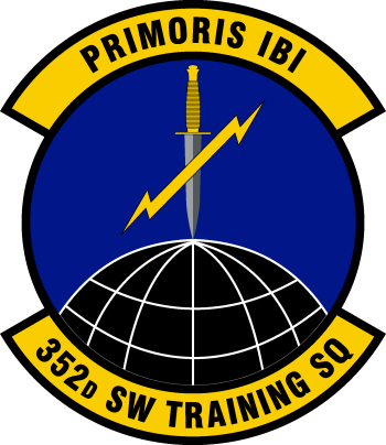 Coat of arms (crest) of the 352nd Special Warfare Training Squadron, US Air Force