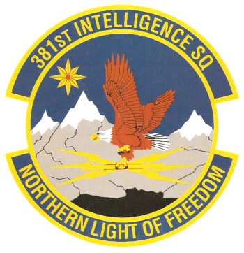 Coat of arms (crest) of the 381st Intelligence Squadron, US Air Force