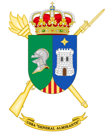 Coat of arms (crest) of the Base Services Unit General Almirante, Spanish Army