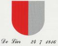 Wapen van De Lier/Coat of arms (crest) of De Lier