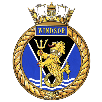 Coat of arms (crest) of the HMCS Windsor, Royal Canadian Navy