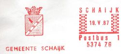Wapen van Schaijk/Arms (crest) of Schaijk