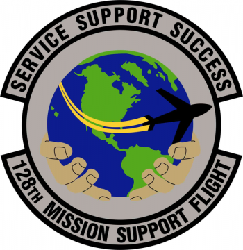 Coat of arms (crest) of the 128th Mission Support Flight, Wisconsin Air National Guard