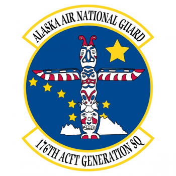 Coat of arms (crest) of the 176th Aircraft Generation Squadron, Alaska Air National Guard