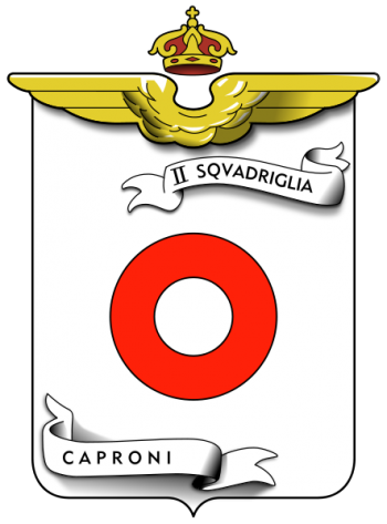 Coat of arms (crest) of the II Caproni Squadron, Regia Aeronautica