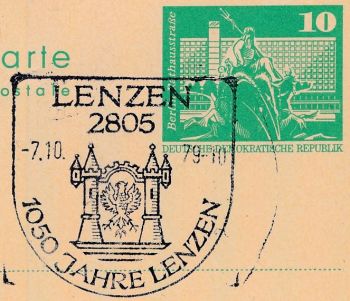 Wappen von Lenzen (Elbe)/Coat of arms (crest) of Lenzen (Elbe)