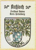 Wappen von Nussloch/Arms (crest) of Nussloch