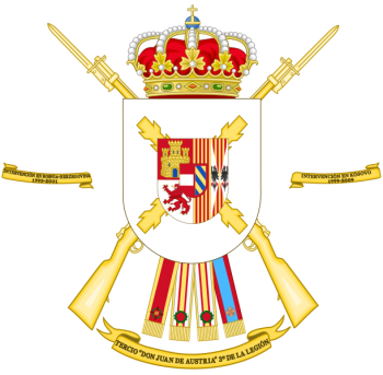 Coat of arms (crest) of the Tercio Don Juan de Austria 3rd of the Legion, Spanish Army