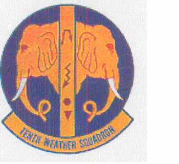 Coat of arms (crest) of the 10th Weather Squadron, US Air Force