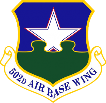 Coat of arms (crest) of the 502nd Air Base Wing, US Air Force