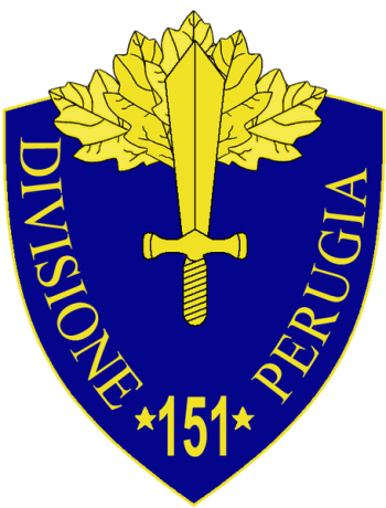 Coat of arms (crest) of the 151st Infantry Division Perugia, Italian Army