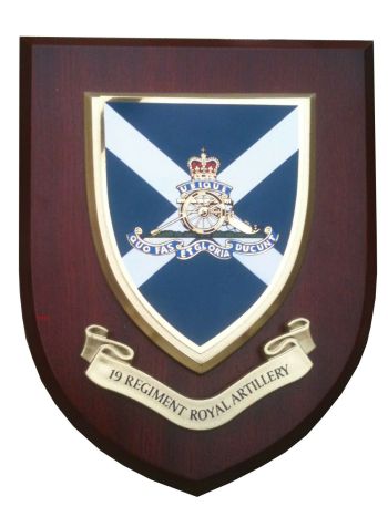 Coat of arms (crest) of the 19 Regiment, RA, British Army