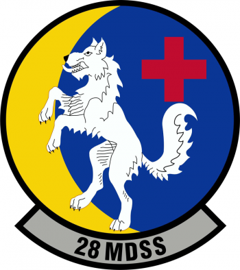 Coat of arms (crest) of the 28th Medical Support Squadron, US Air Force