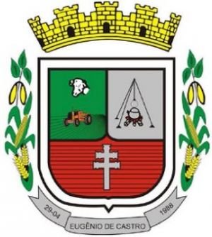 Brasão de Eugênio de Castro (Rio Grande do Sul)/Arms (crest) of Eugênio de Castro (Rio Grande do Sul)