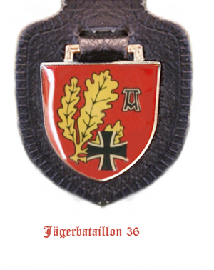 Coat of arms (crest) of the Jaeger Battalion 36, German Army