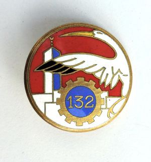Coat of arms (crest) of the 132nd Train Squadron, French Army