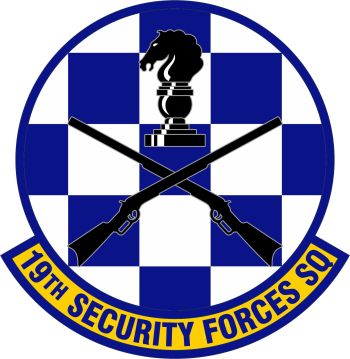 Coat of arms (crest) of the 19th Security Forces Squadron, US Air Force