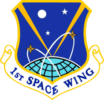 Coat of arms (crest) of the 1st Space Wing, US Air Force