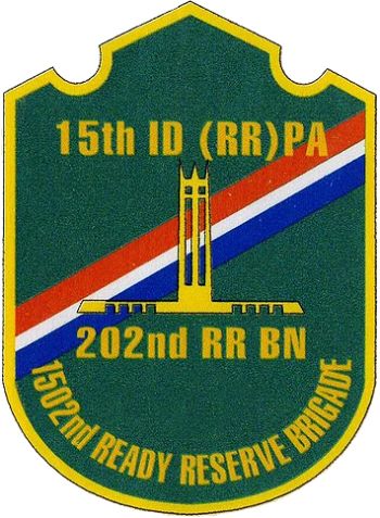Coat of arms (crest) of the 202nd Infantry Battalion (Ready Reserve), Philippine Army