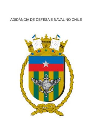 Coat of arms (crest) of the Defence and Naval Attaché in Chile, Brazilian Navy