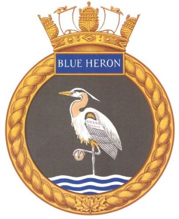 Coat of arms (crest) of the HMCS Blue Heron, Royal Canadian Navy