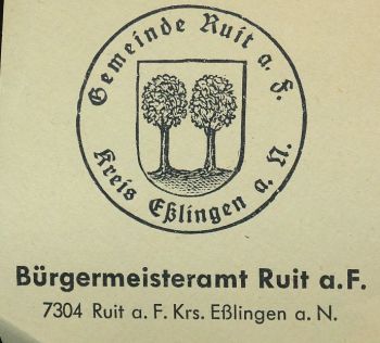 Wappen von Ruit auf den Fildern