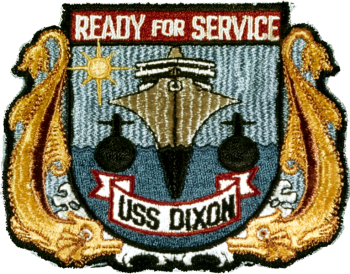 Coat of arms (crest) of the Submarine Tender USS Dixon (AS-37)