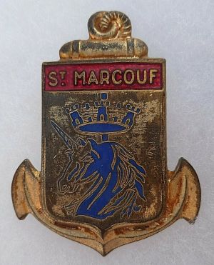 Arms of Transport Ship St Marcouf, French Navy
