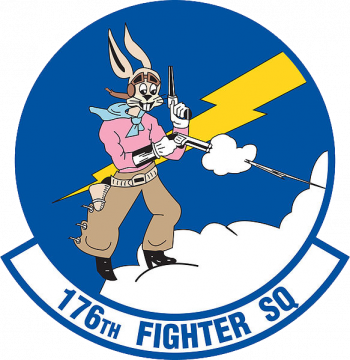 Coat of arms (crest) of 176th Fighter Squadron, Wisconsin Air National Guard