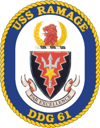 Coat of arms (crest) of Destroyer USS Ramage